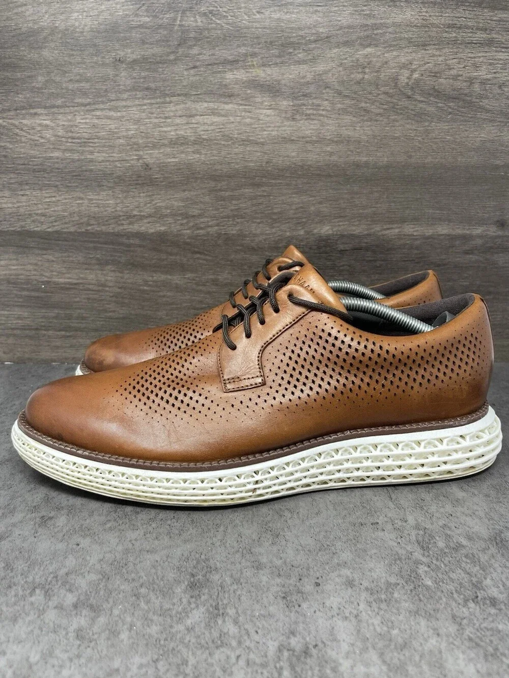 Cole Haan OriginalGrand 2.0 Oxford British Tan Size 11 Mens Leather Dress Shoes